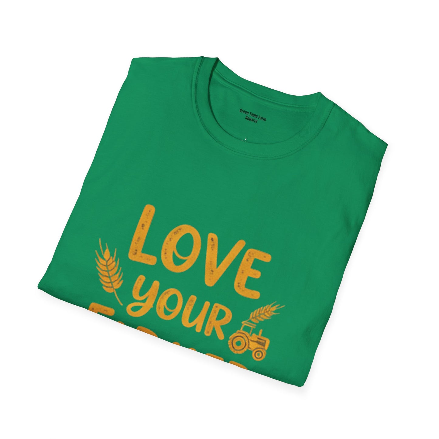 Love Your Farmer Tractor T-Shirt - Cozy Gift for Farmers & Agriculture Supporters