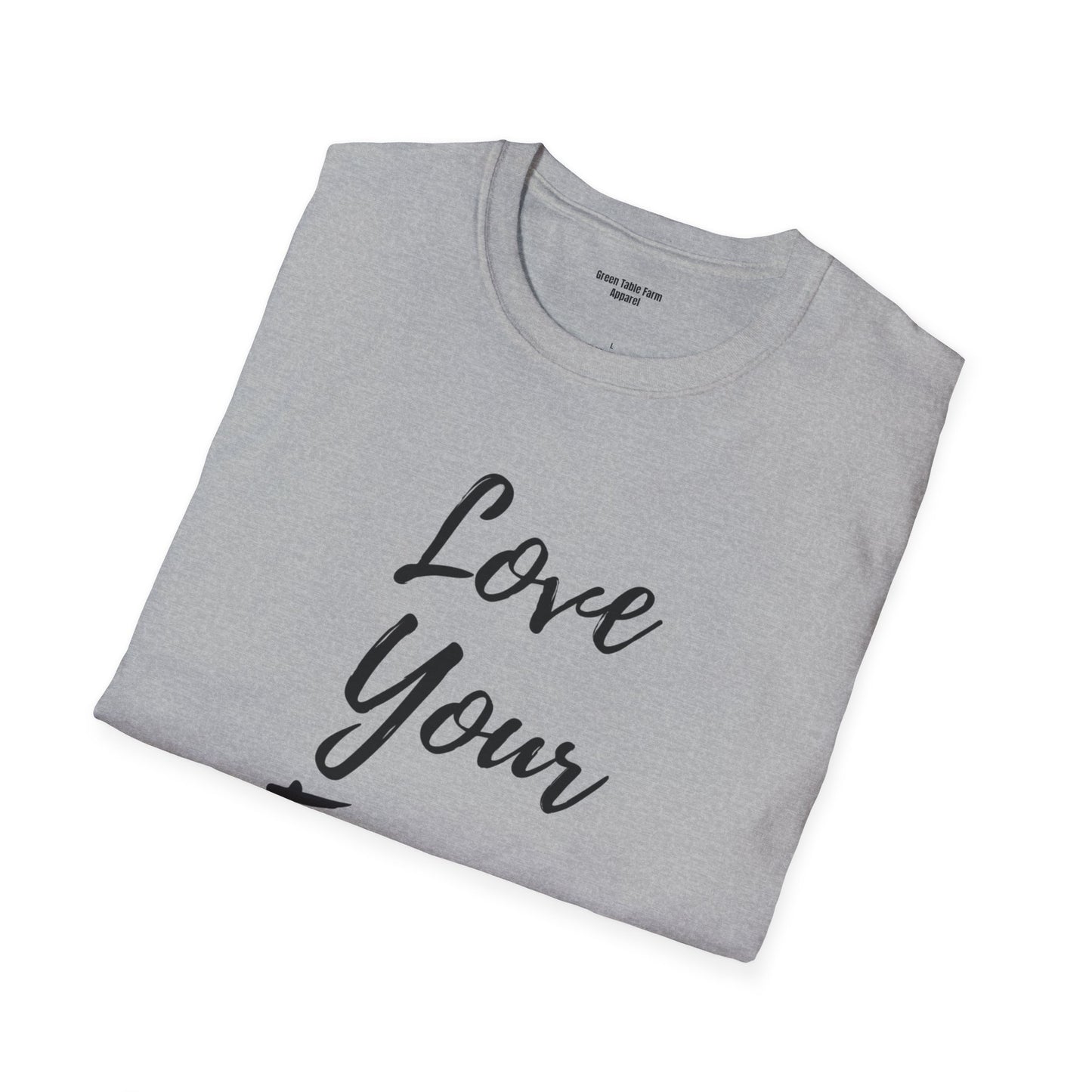 Love Your Farmer Unisex Softstyle T-Shirt - Cozy Gift for Farmers & Agriculture Supporters