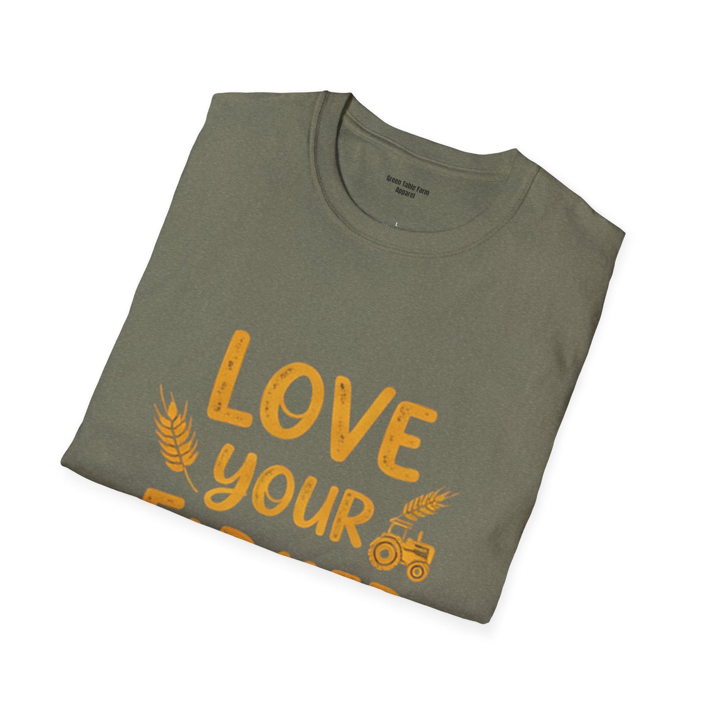 Love Your Farmer Tractor T-Shirt - Cozy Gift for Farmers & Agriculture Supporters
