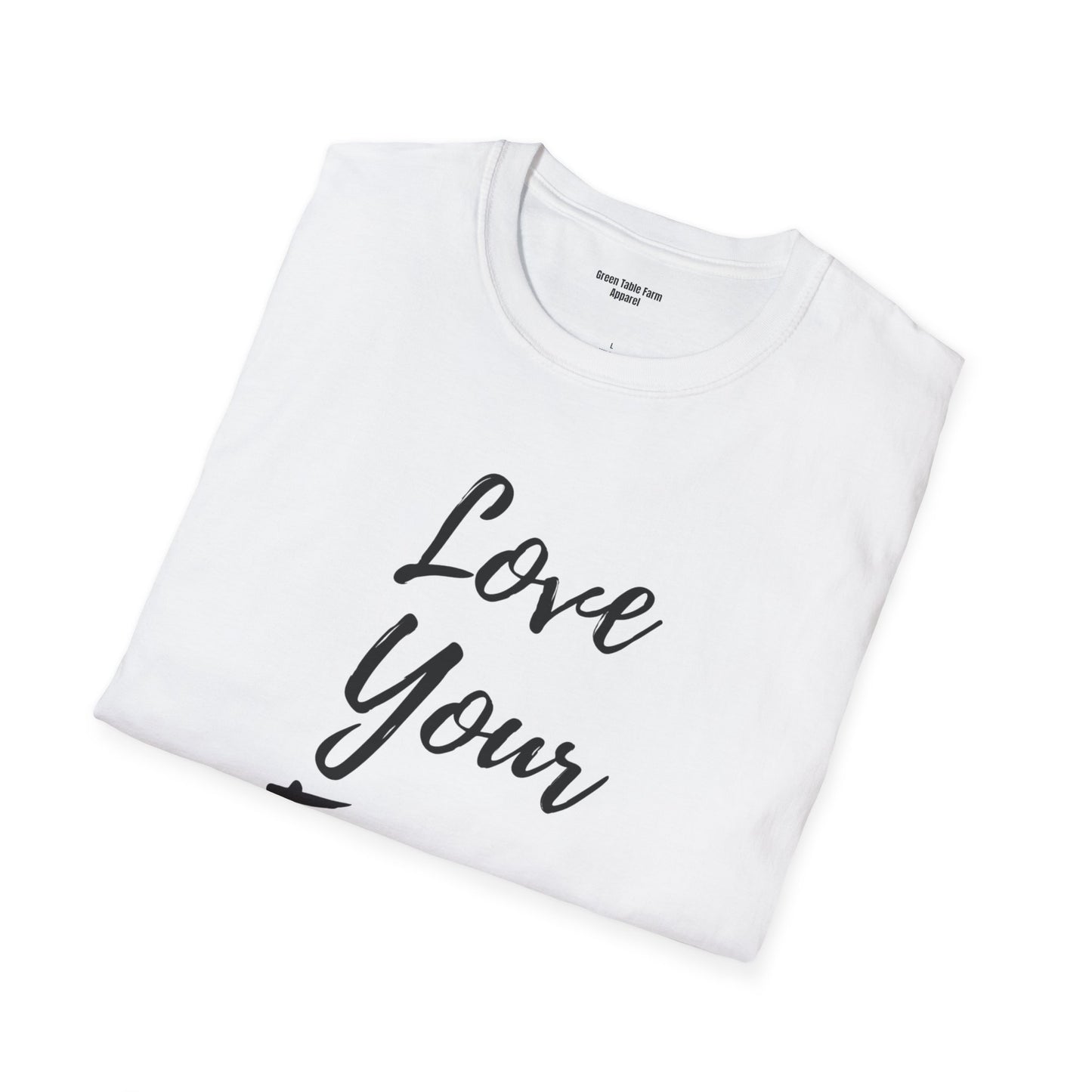Love Your Farmer Unisex Softstyle T-Shirt - Cozy Gift for Farmers & Agriculture Supporters