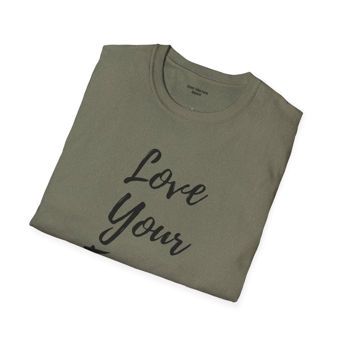 Love Your Farmer Unisex Softstyle T-Shirt - Cozy Gift for Farmers & Agriculture Supporters