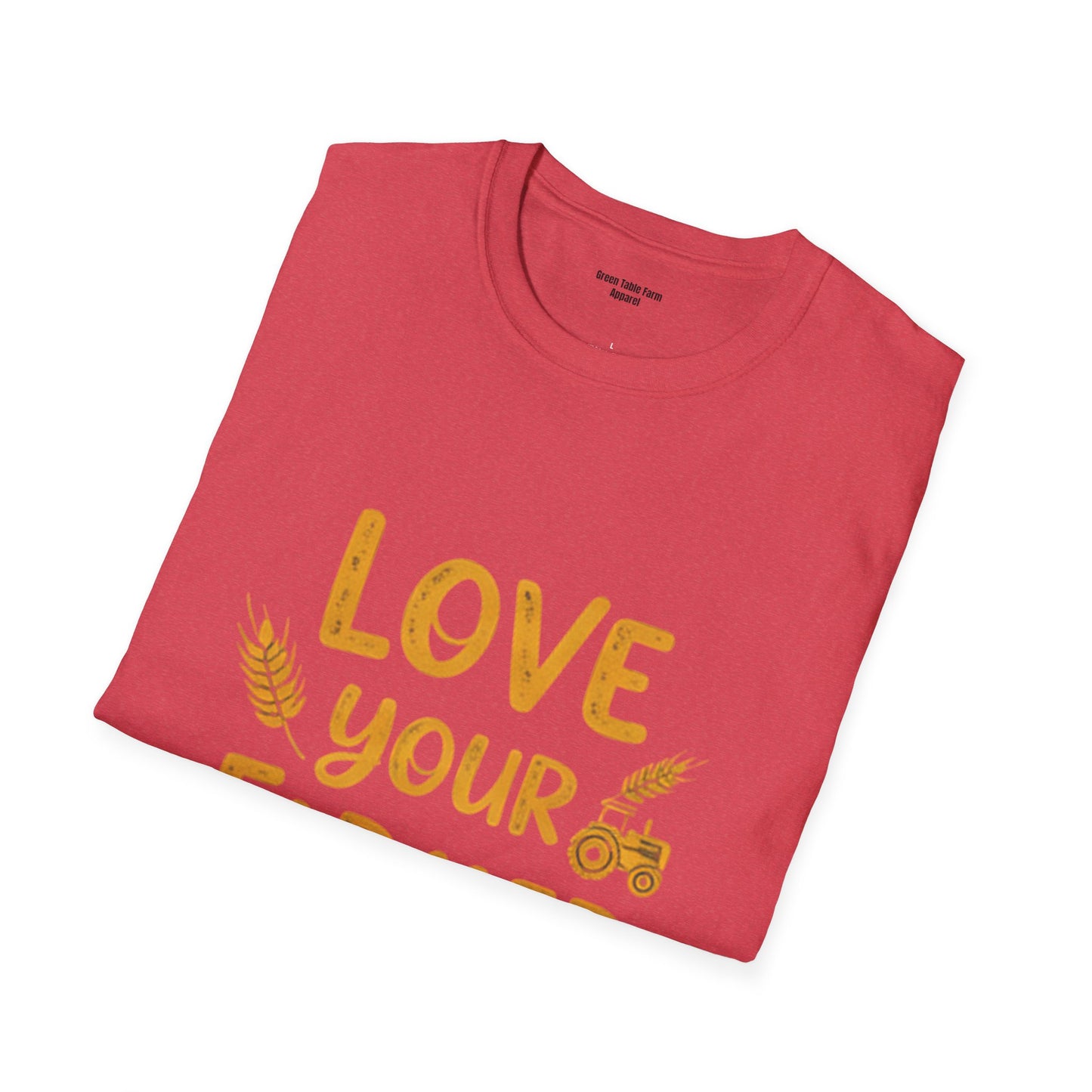 Love Your Farmer Tractor T-Shirt - Cozy Gift for Farmers & Agriculture Supporters
