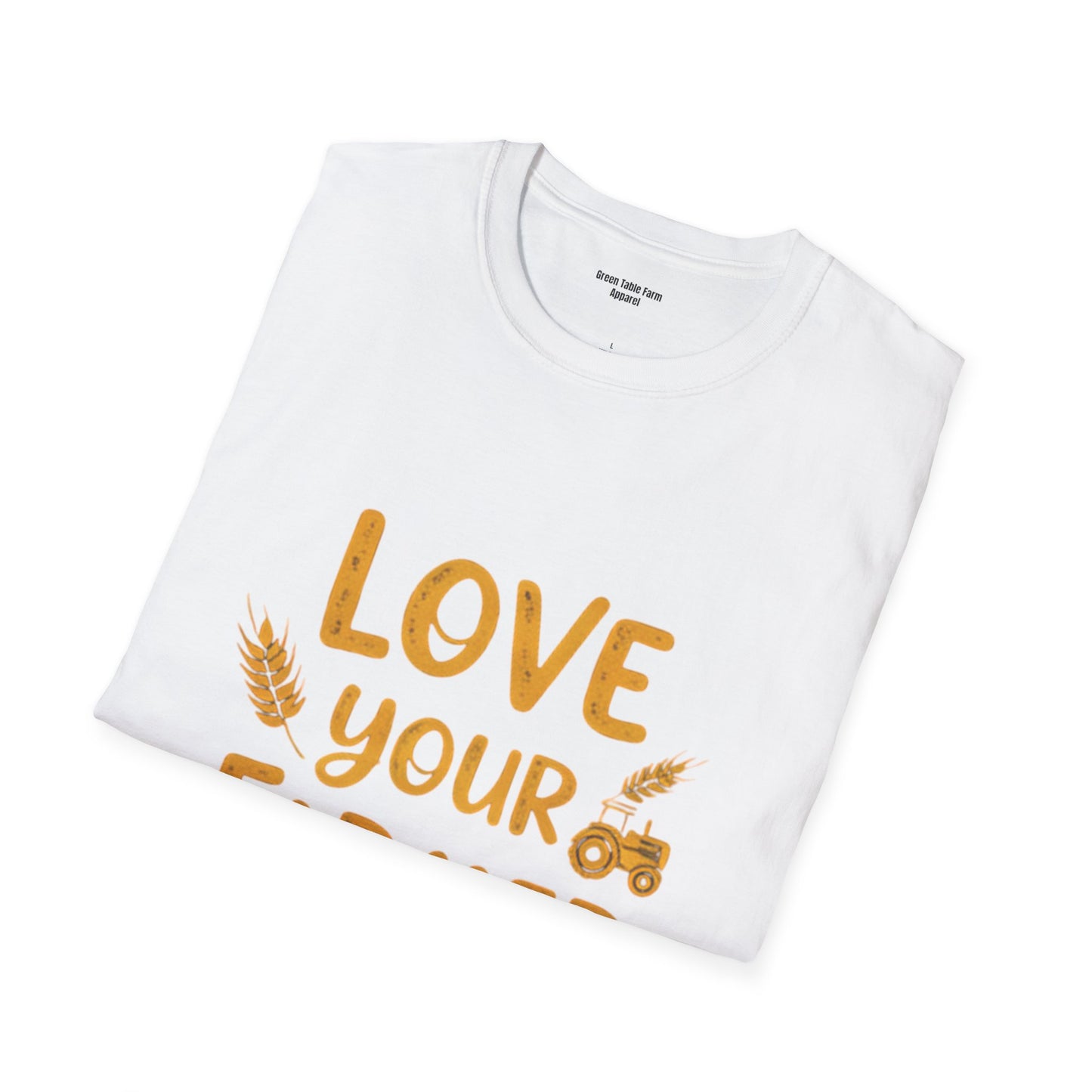 Love Your Farmer Tractor T-Shirt - Cozy Gift for Farmers & Agriculture Supporters