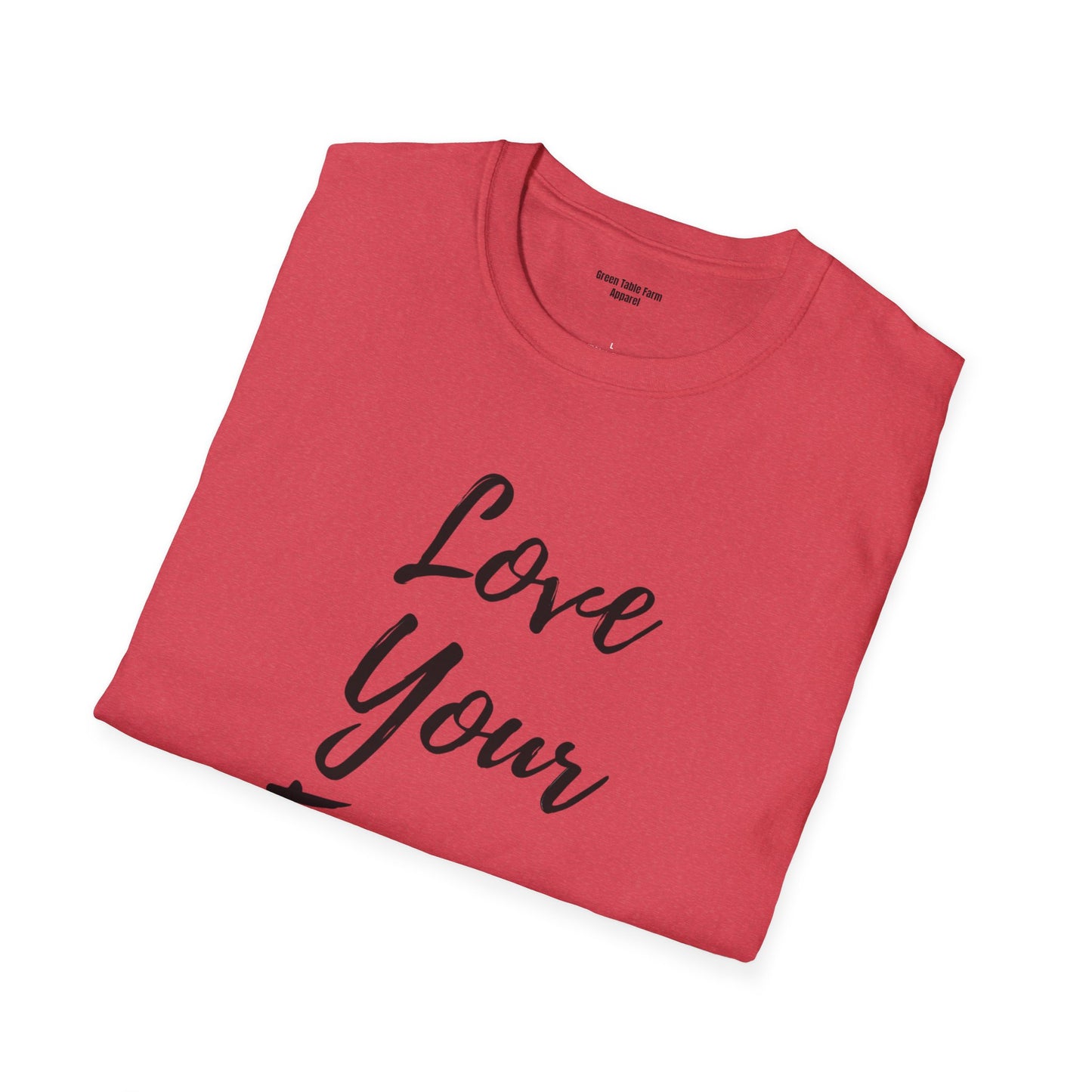 Love Your Farmer Unisex Softstyle T-Shirt - Cozy Gift for Farmers & Agriculture Supporters