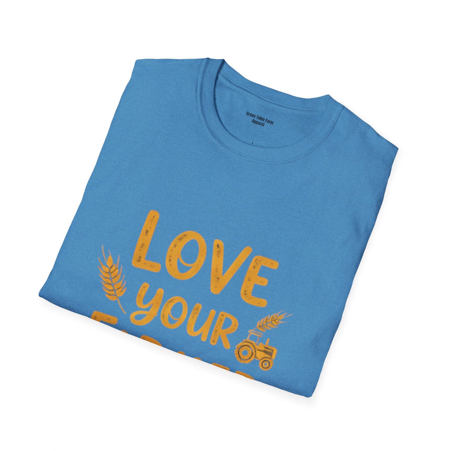Love Your Farmer Tractor T-Shirt - Cozy Gift for Farmers & Agriculture Supporters