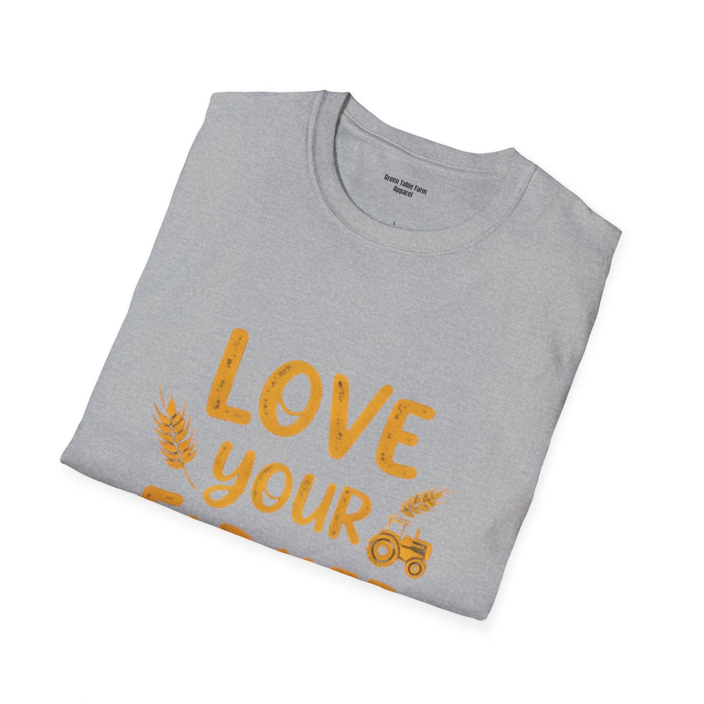 Love Your Farmer Tractor T-Shirt - Cozy Gift for Farmers & Agriculture Supporters